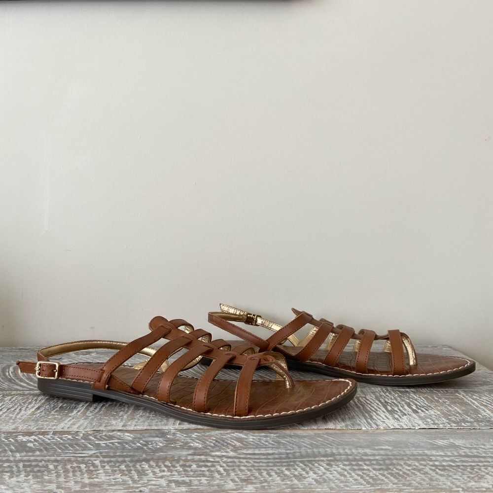Sam Edelman-Garland Leather Cage Sandals (Size:10) - Picture 2 of 8